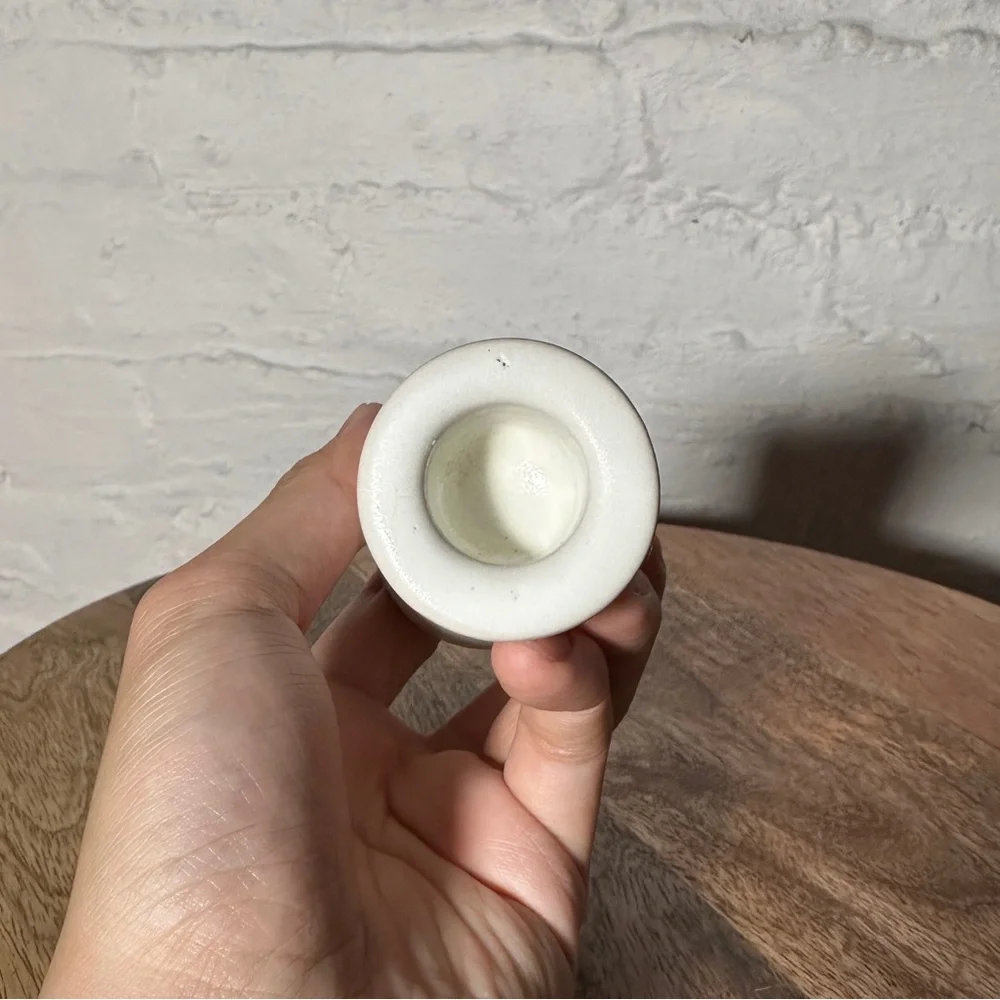 West Elm Pair of Pure Ceramic Taper Candle Holders